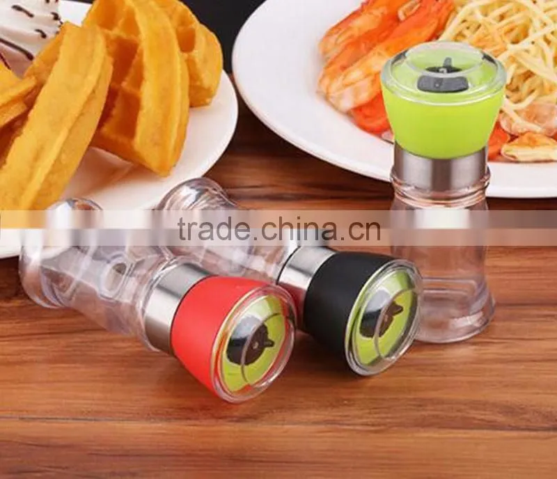 Factory supplier Mini glass salt and pepper grinder set