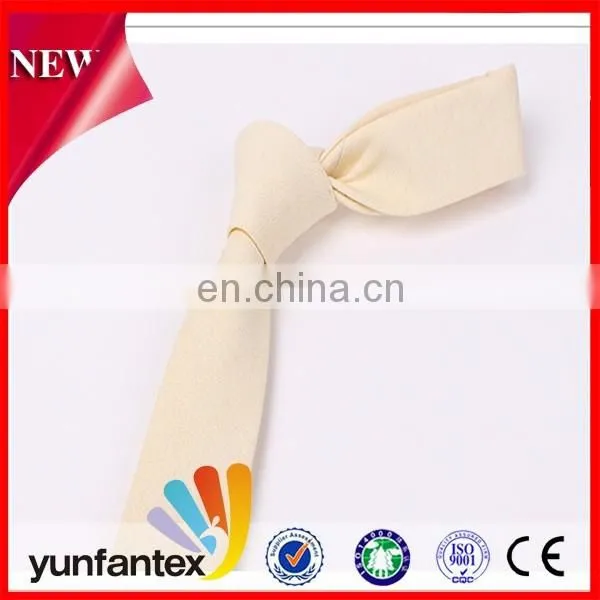 2017 latest new fashion design cotton natural color tie