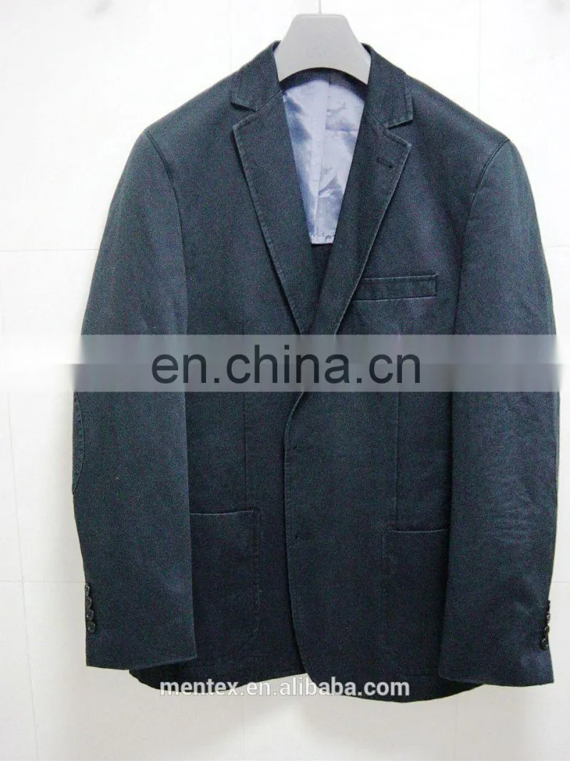 enzyme washed cotton blazer