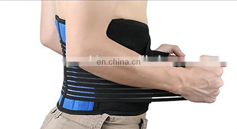 Deluxe Neoprene Double Pull Lumbar Lower Back Support Brace Exercise Belt