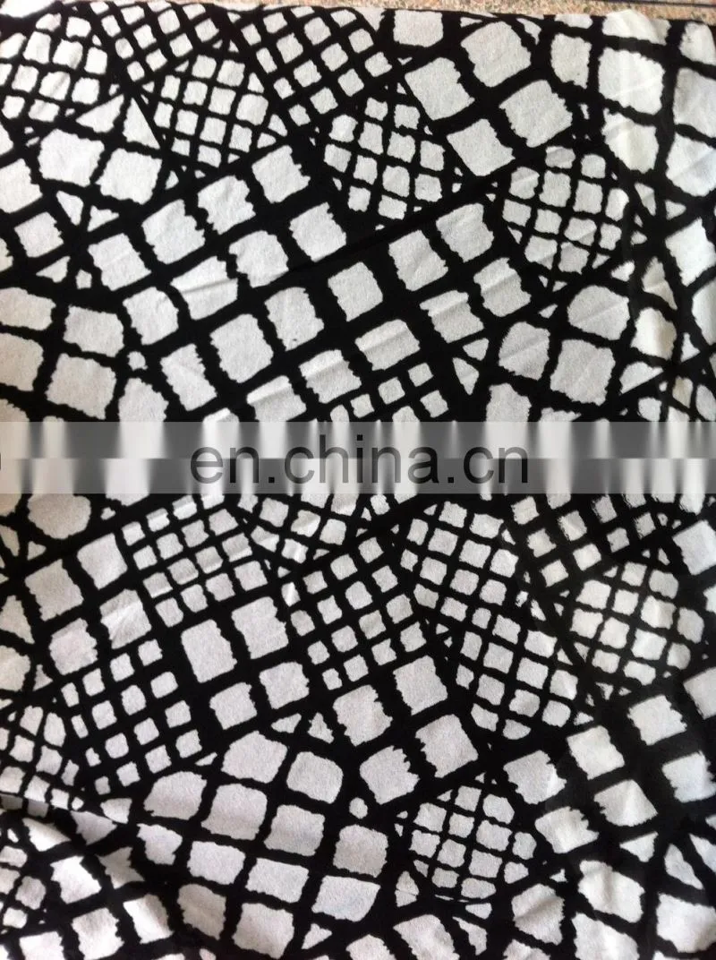 100% Silk twist crepe Printed single jersey on stock