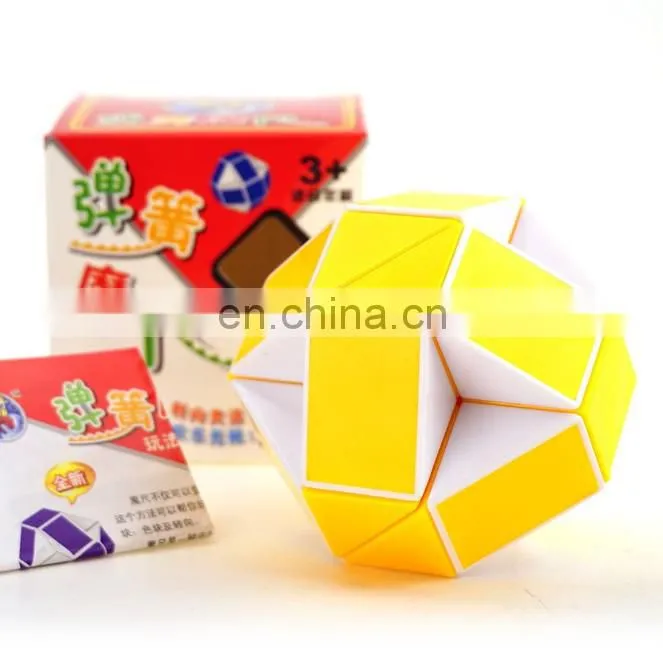 Snake Speed Cube Puzzle Fidget Cube Toy Twisty Puzzle Twist Magic Ruler Cube Christmas Gifts