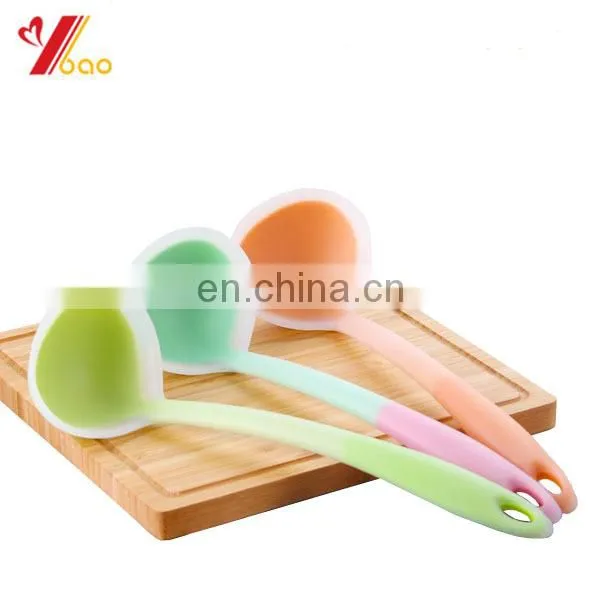 Eco-friendly Silicone Soup Spoon Colorful Silicone Spoon