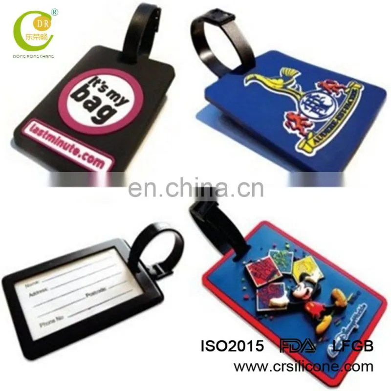 Direct Sale Custom Personalised Eco-Friendly Pvc Luggage Name Tags From Factory
