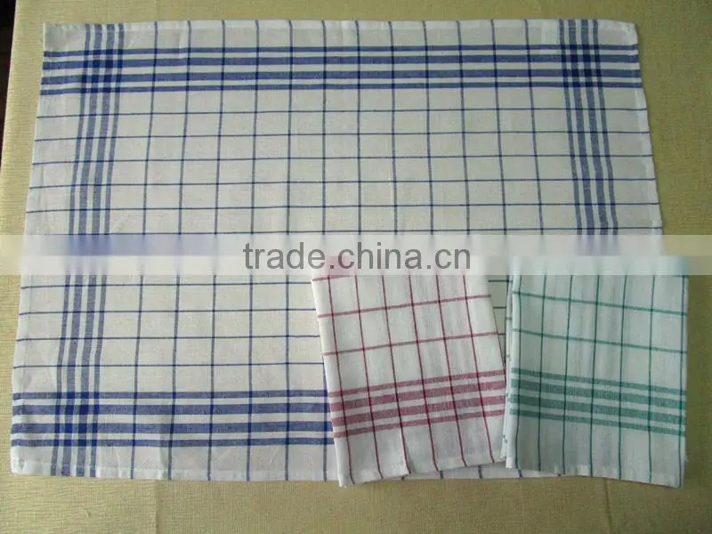 Kitchen textile poly-cotton check cheappest kitchen towel