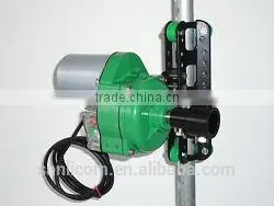Greenhouse roll up guide for ventilation