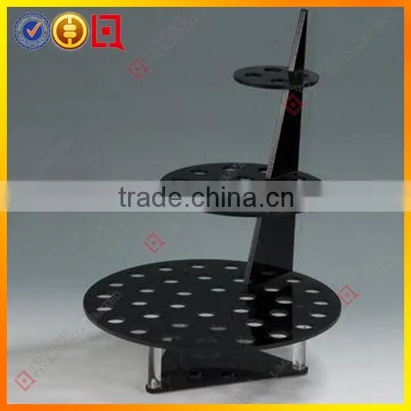 Acrylic Round Cylinder Nail Polish Display Rack