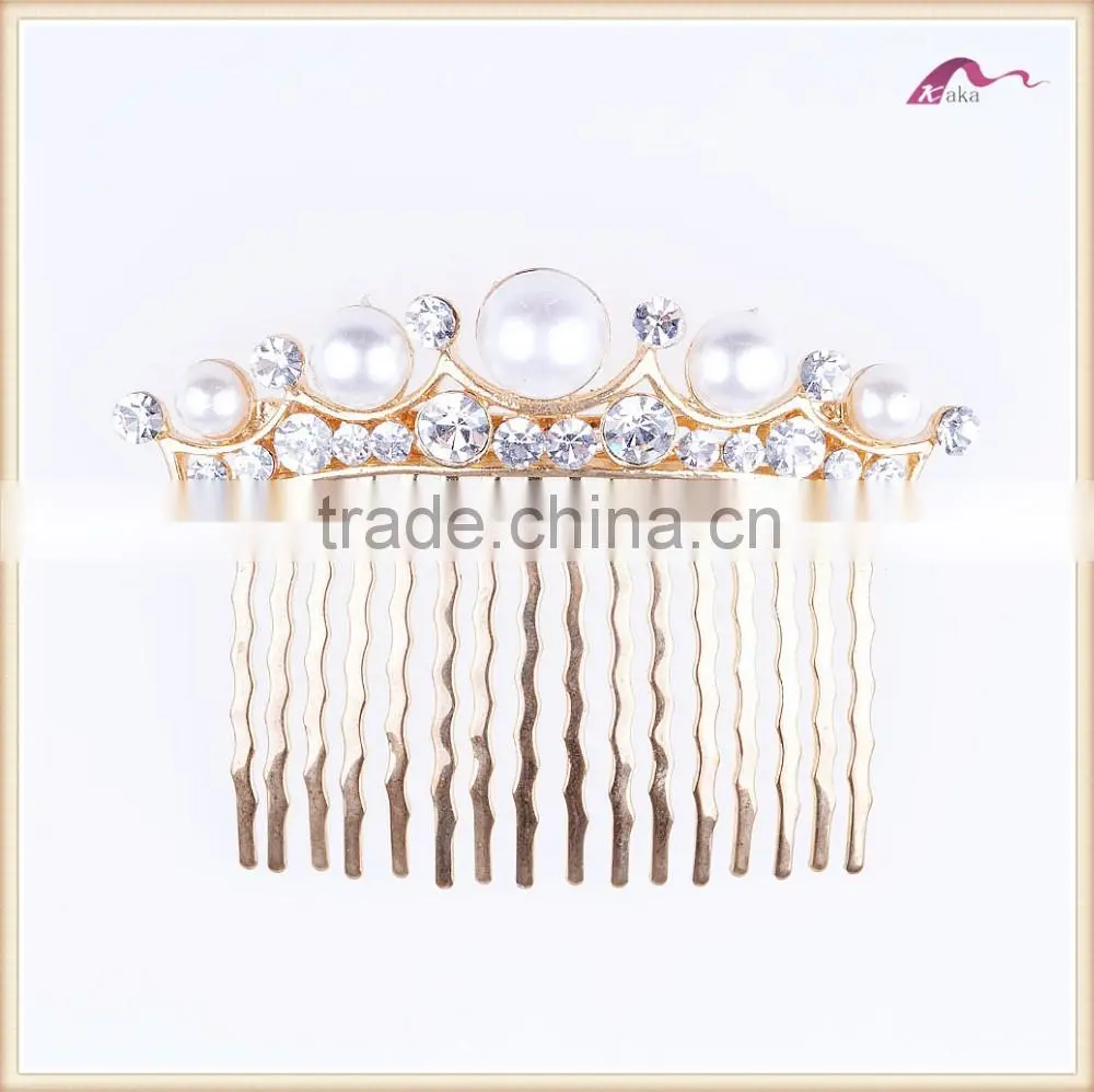 Fashion Crystal Tiara Crown Hair Comb For wedding accessories