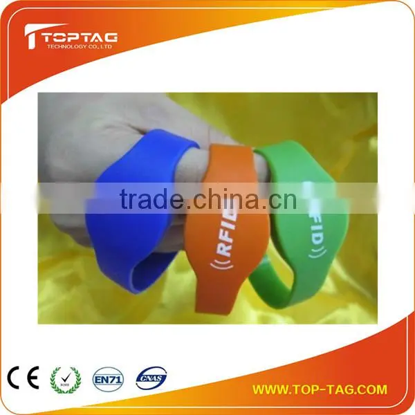 ISO 15693 waterproof rfid wristband, nfc wristbands With logo Printing