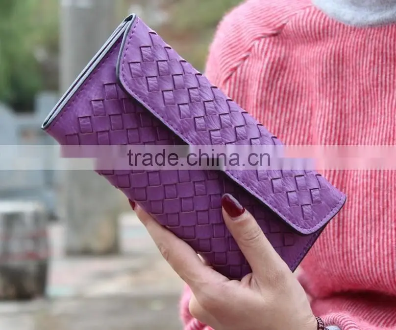 Hot Sale Women Wallets Fashion PU Leather Short Phone Wallet 10 Colors Purse