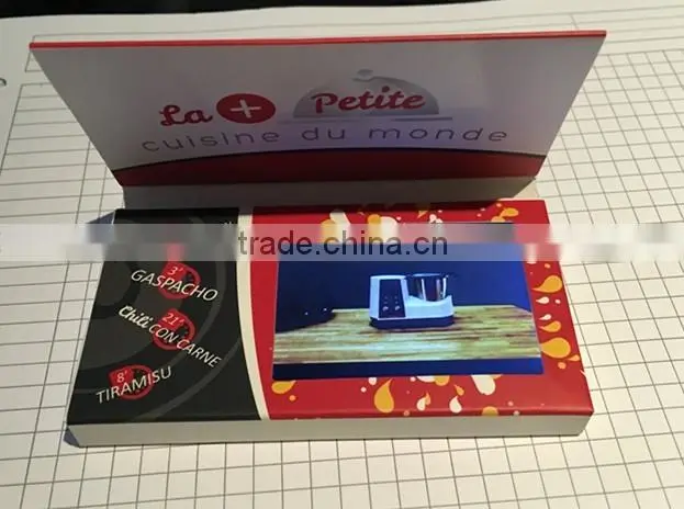 customized 2.4/2.8/4.3/5/7/10.1 inch video business card lcd video brochure
