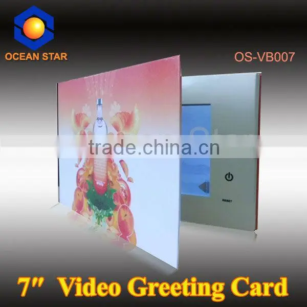 LCD Video 7 inch Photo Pictures Sound Greeting Card Gift Brochure Cards
