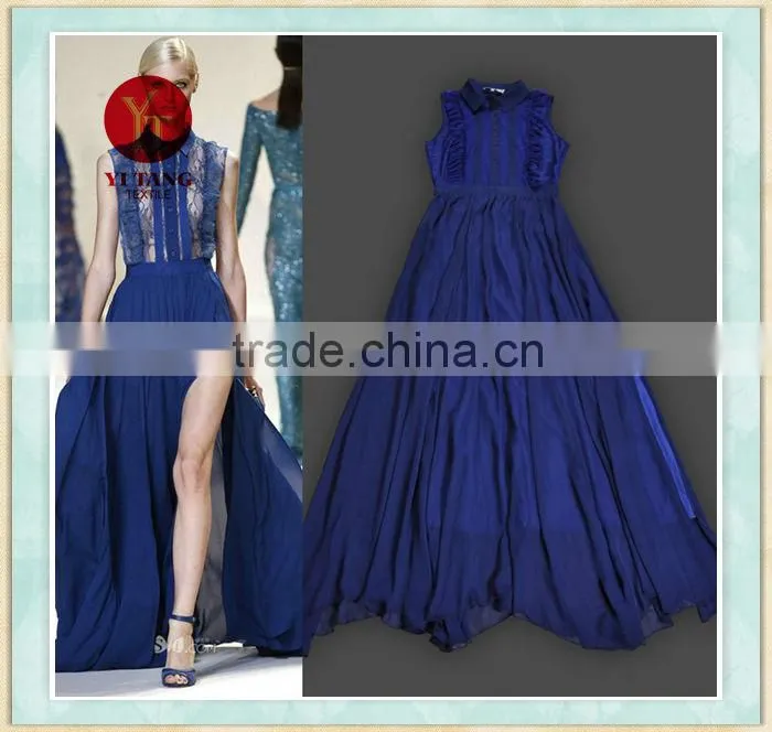 Hiqh uality long chiffon night dress