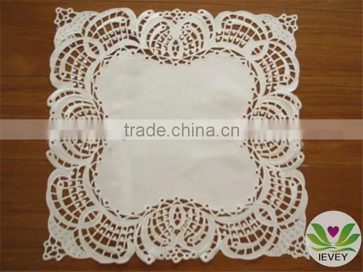 best quality cotton tablecloth hand made tablecloth eyelet embroidery design tablecloth restaurant tablecloth