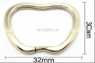 Wholesale Good Quality Metal Supplier Appled Shaped Key Ring