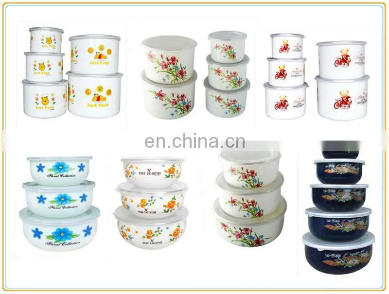 Chinese quality products cast iron enamel soup plate