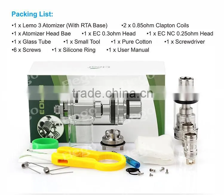 Elego 2016 Newly eleaf lemo 3 eleaf lemo2 tank with fast delivery
