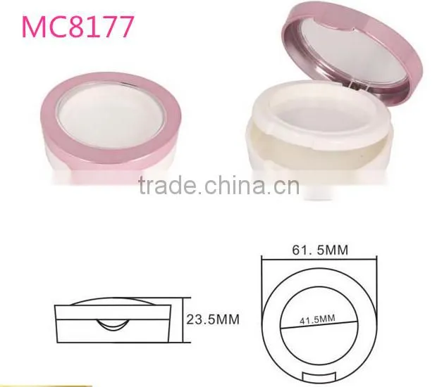 MC8177 round eyeshadow container with window lid