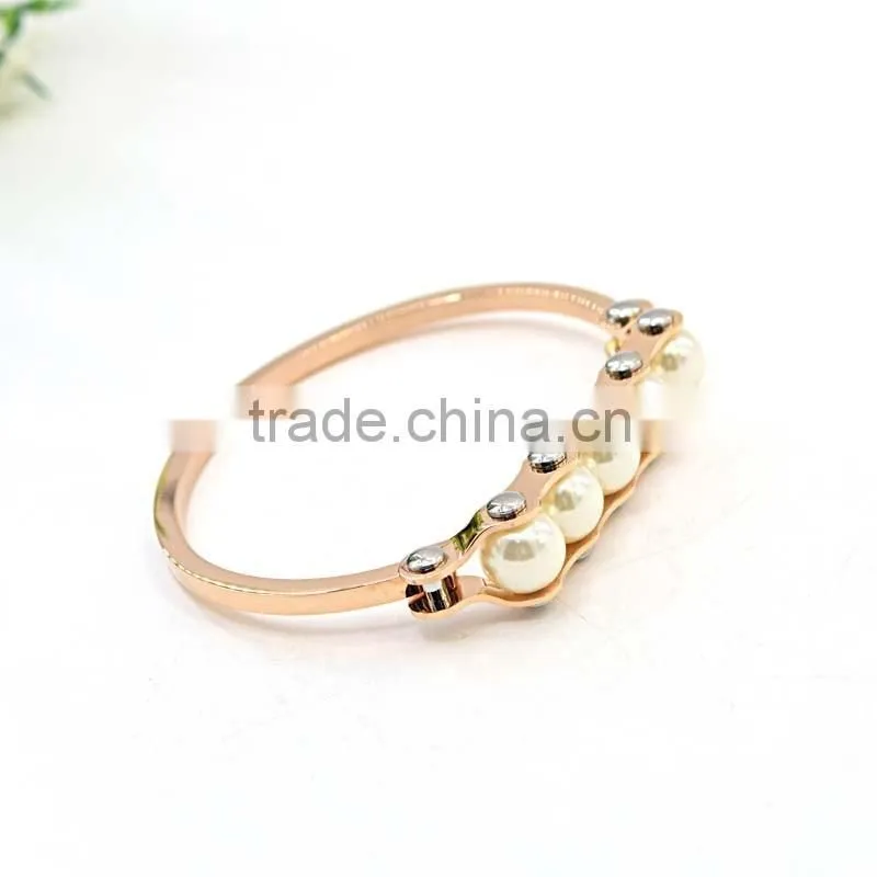 High quality 316l stainless steel bracelet charm bracelet cheap pearl bracelet
