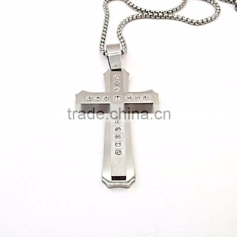 Custom logo wholesale cross pendant bulk sale believer cross pendants with diamonds