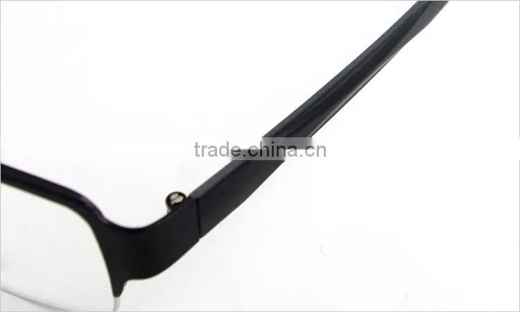 2014 new model half-rim metal china wholesale latest fashion in optical eyeglasses frame with eyeglasses hinge