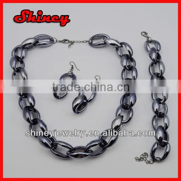 varous fashion styled HOT link chain 18 carat gold jewelry sets