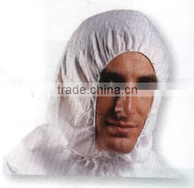 Disposable microporous SF breathable protective Hood with elastic head cover face cove