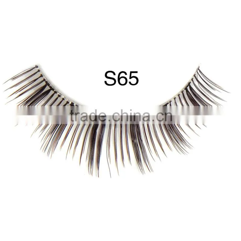 Top quality 100% human hair made false eyelash with customer packing