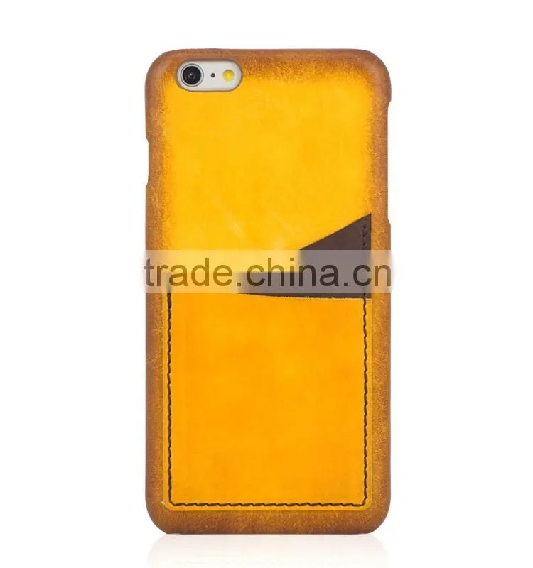 Guangzhou New Design card slot leather phone case for iphone 6S/Plus (SACI00118A)