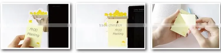 Promotional Plastic Packed Sticky Note Pad, funny note pads, fancy note pad