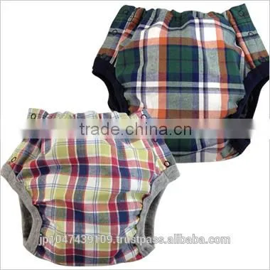 made in Japan products high quality cool check pattern cloth nappies baby diapers wholesale for hot selling item