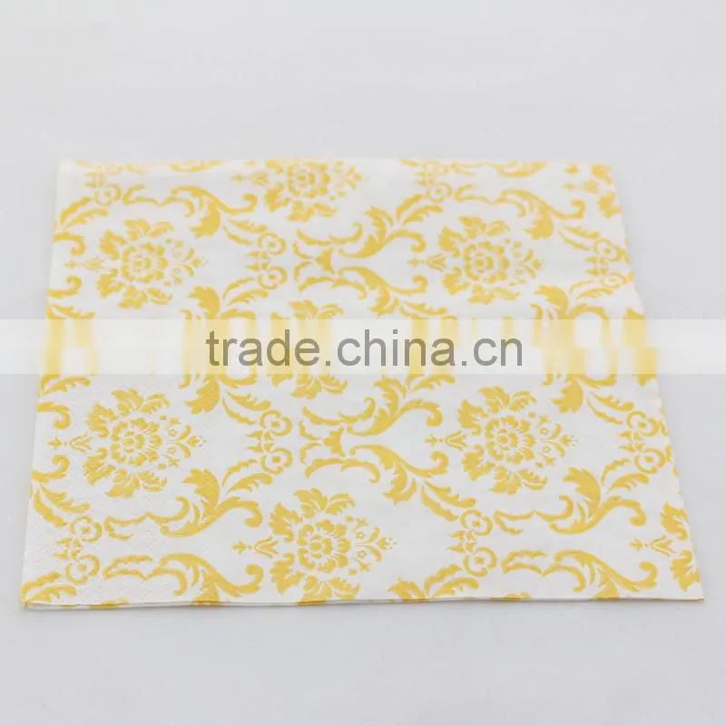 Black Crown Napkins Vintage Napkin Paper 100% Virgin Wood Tissue for Party Decoration Supplies