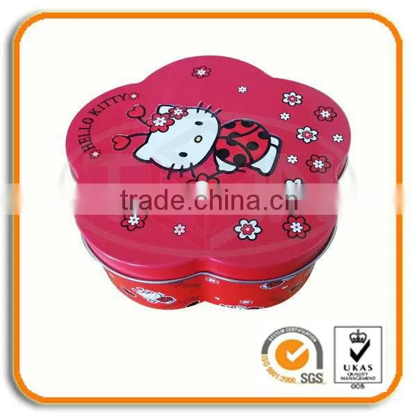 Flower Shaped Metal Tin Gift Box