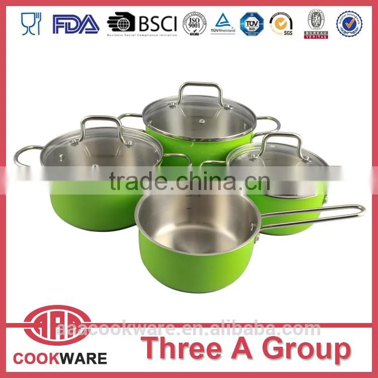 colorful cookware set