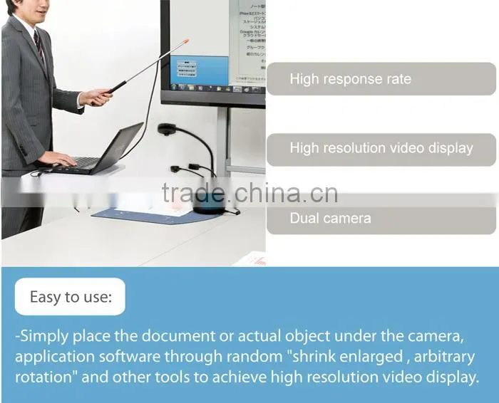New Hot selling 5mega pixel HD resolution classroom 150 to 300 usd digital overhead projector visualizer price