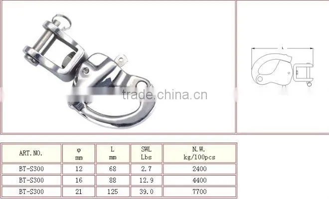 EUROPEAN TYPE SWIVEL SHACKLE