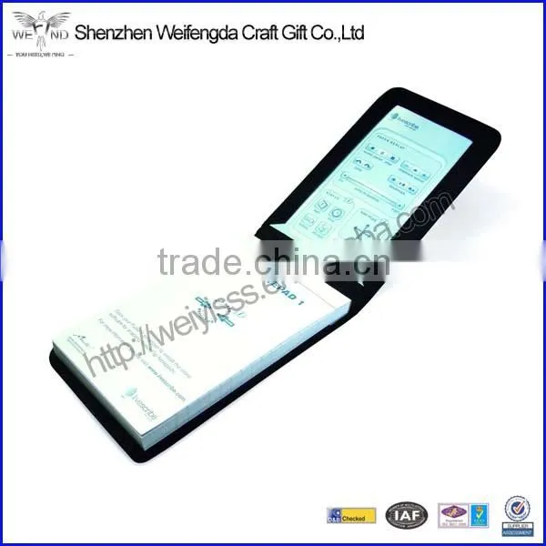 New Arrival Fashion Small Flip Leather High Quality Notepad Holder