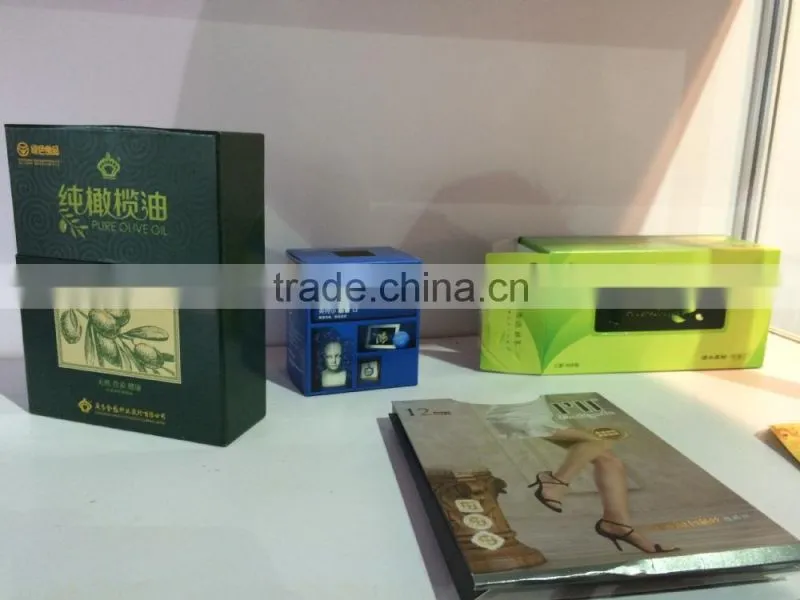 pvc window paper package box package box for cosmetic