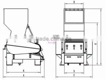 SWP 210 120kg/h plastic cutting machine