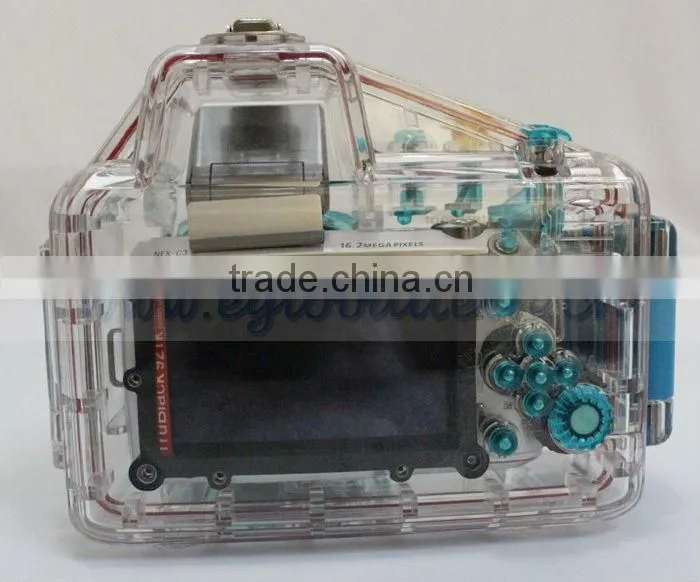 Plastic Camera Case Waterproof Underwater Case Camera Housing Diving Case For Sony NEX-C3(18~55MM)