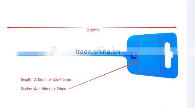 Self locking marker nylon cable ties with lable