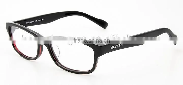 Unisex Black Acetate Frame optics for Promotion