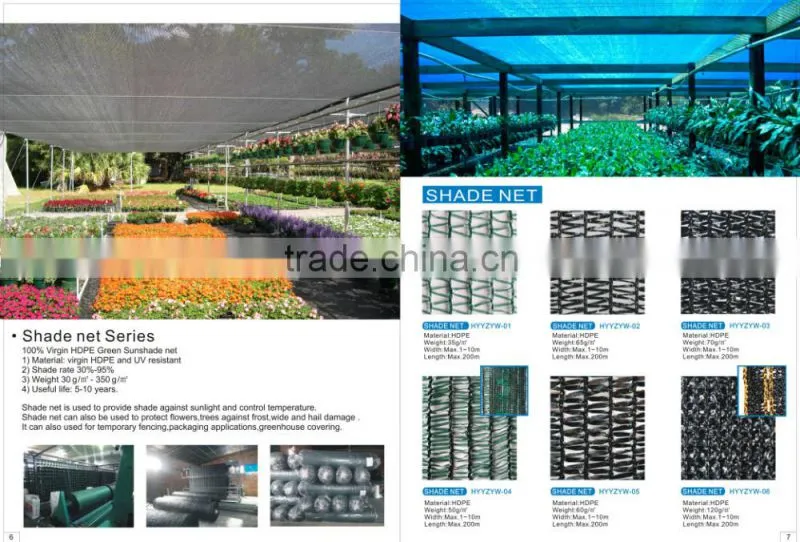 shade net for greenhouses vegetables