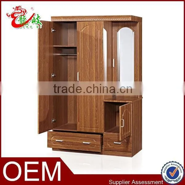 hot sale high quality indoor furniture bedroom mdf closet mirror wardrobe FC303