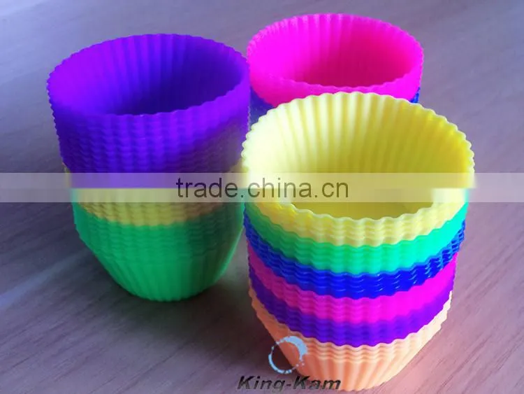 Non-stick silicone cake cup mold, Eco-friendly heat-resistant cake mold