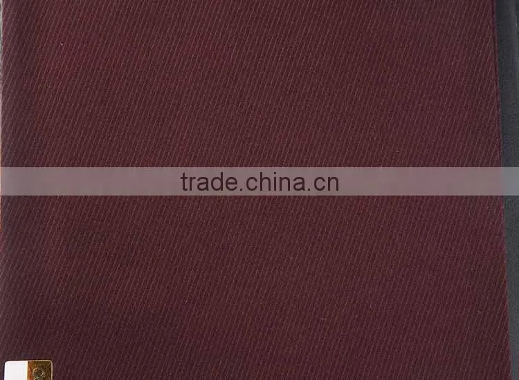 Famous Brand 10 years experience Dark Red Twill Suiting Fabric