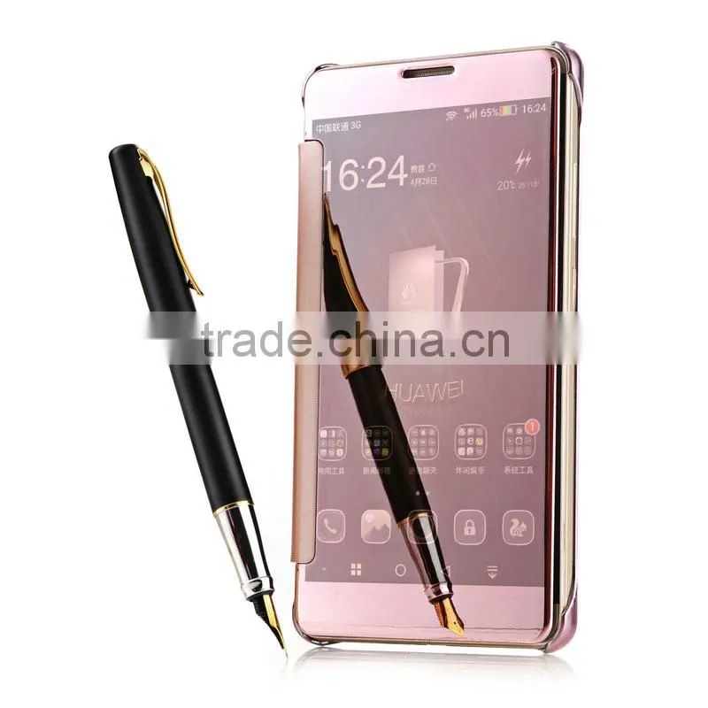 Hot selling cheap price window view smart cover case for Huawei Ascend Mate 7
