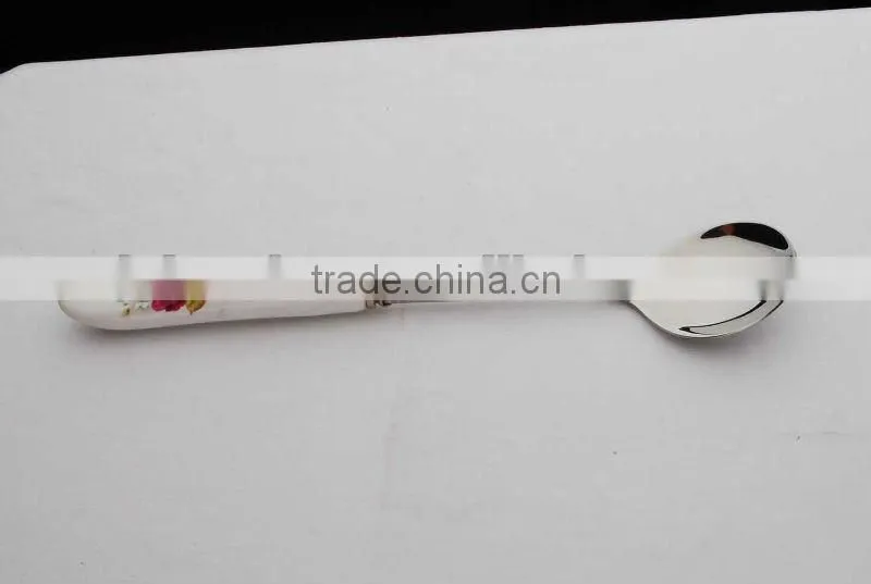 Junzhan Attractive high quality ceramic soup spoon