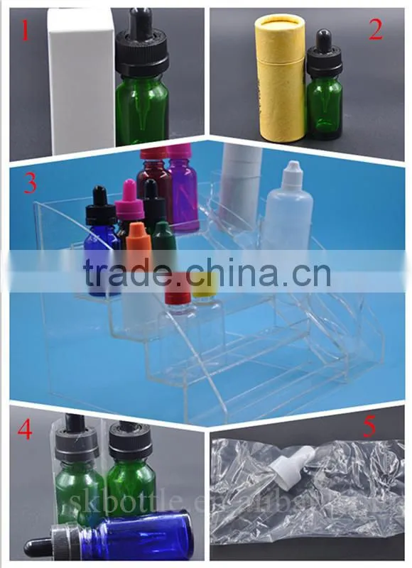 cardboard tube for glass e liquid dropper bottle with childproof cap