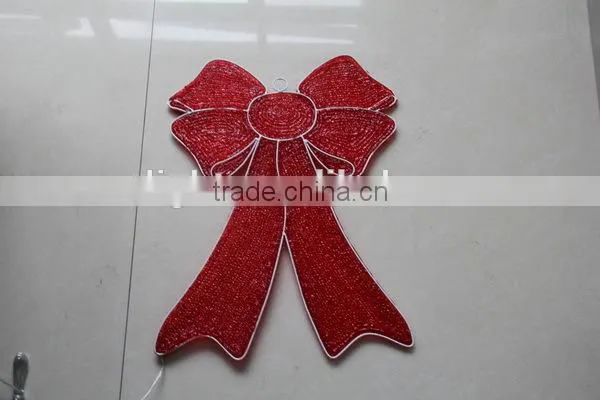 led motif light acrylic bowknot shap for decoration